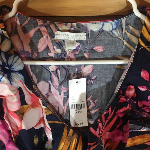 NY&Co Floral Ruffled Dress - Picture 2 of 5